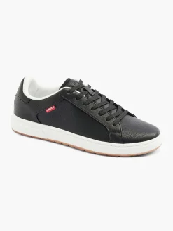 Sneakers|Levis Zwarte Sneaker Piper