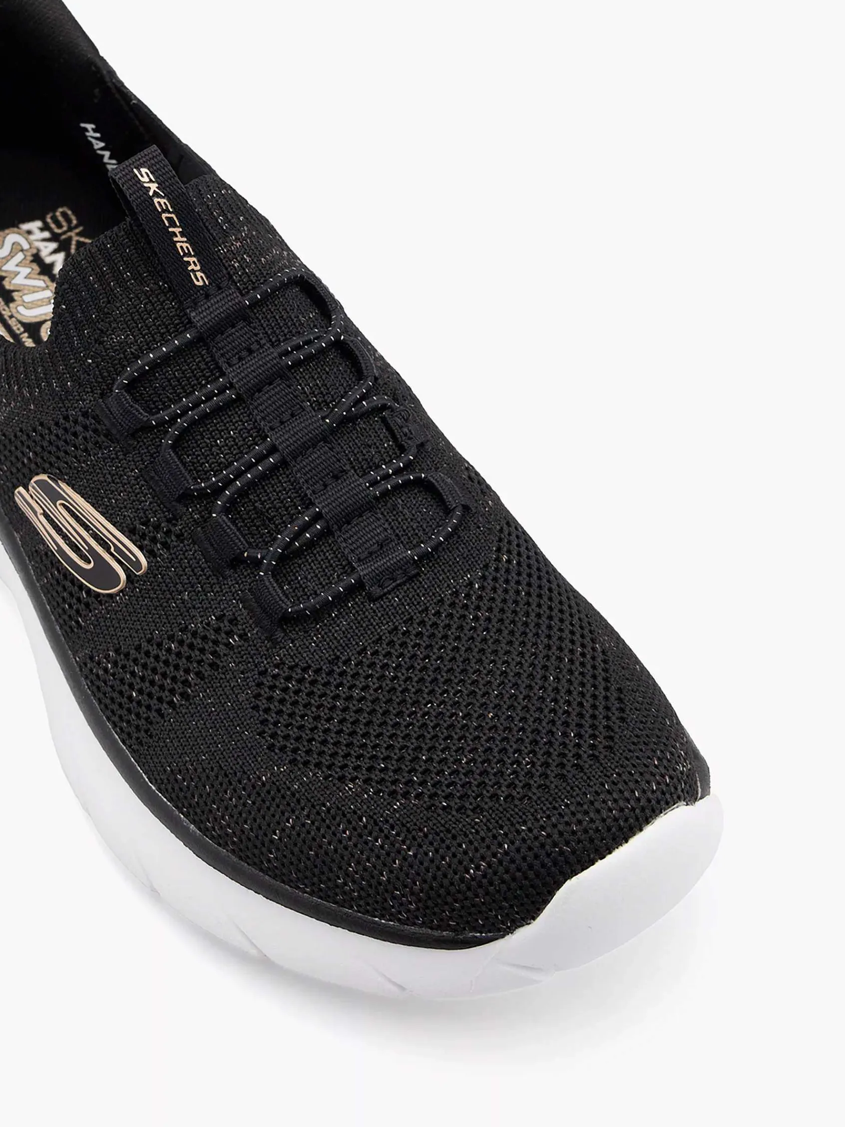 Sneakers|Skechers Zwarte Sneaker Swift Fit - Hands Free