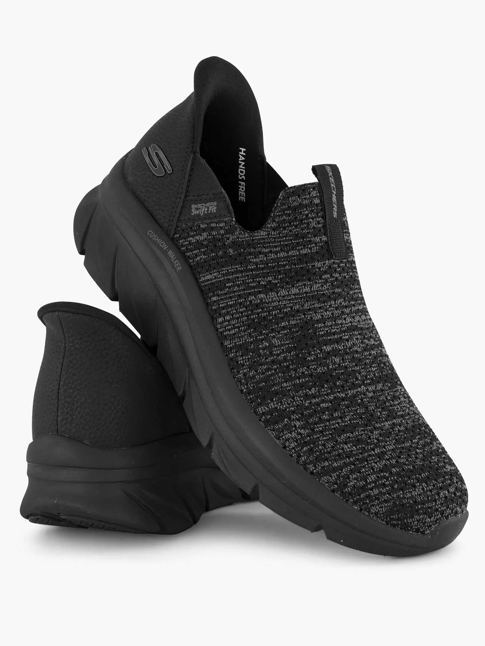 Sneakers|Skechers Zwarte Sneaker Swift Fit - Hands Free