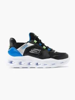 Babyschoenen|Skechers Zwarte Sneaker Swift Fit - Hands Free Lichtjes