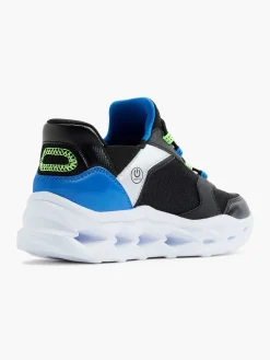 Babyschoenen|Skechers Zwarte Sneaker Swift Fit - Hands Free Lichtjes