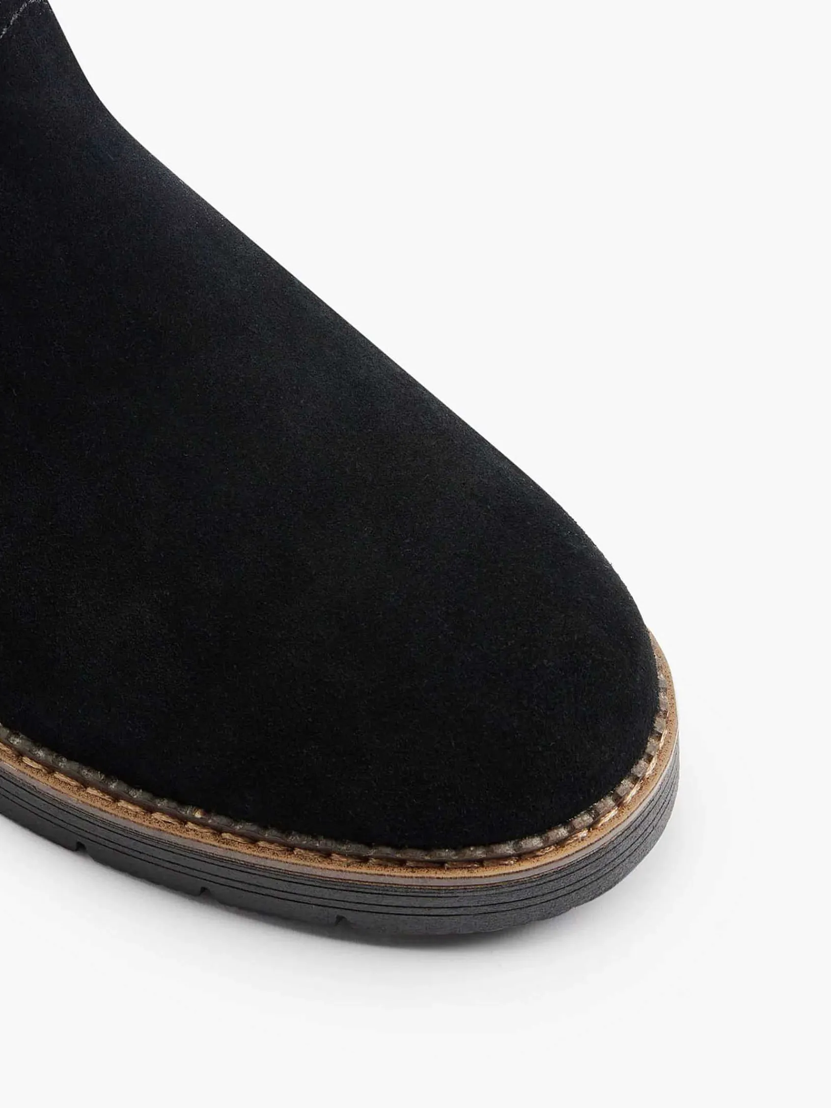 Comfort Schoenen|Medicus Zwarte Suede Comfort Enkelboot Gevoerd