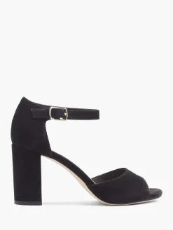 Sandalen|5th Avenue Zwarte Suede Sandalette