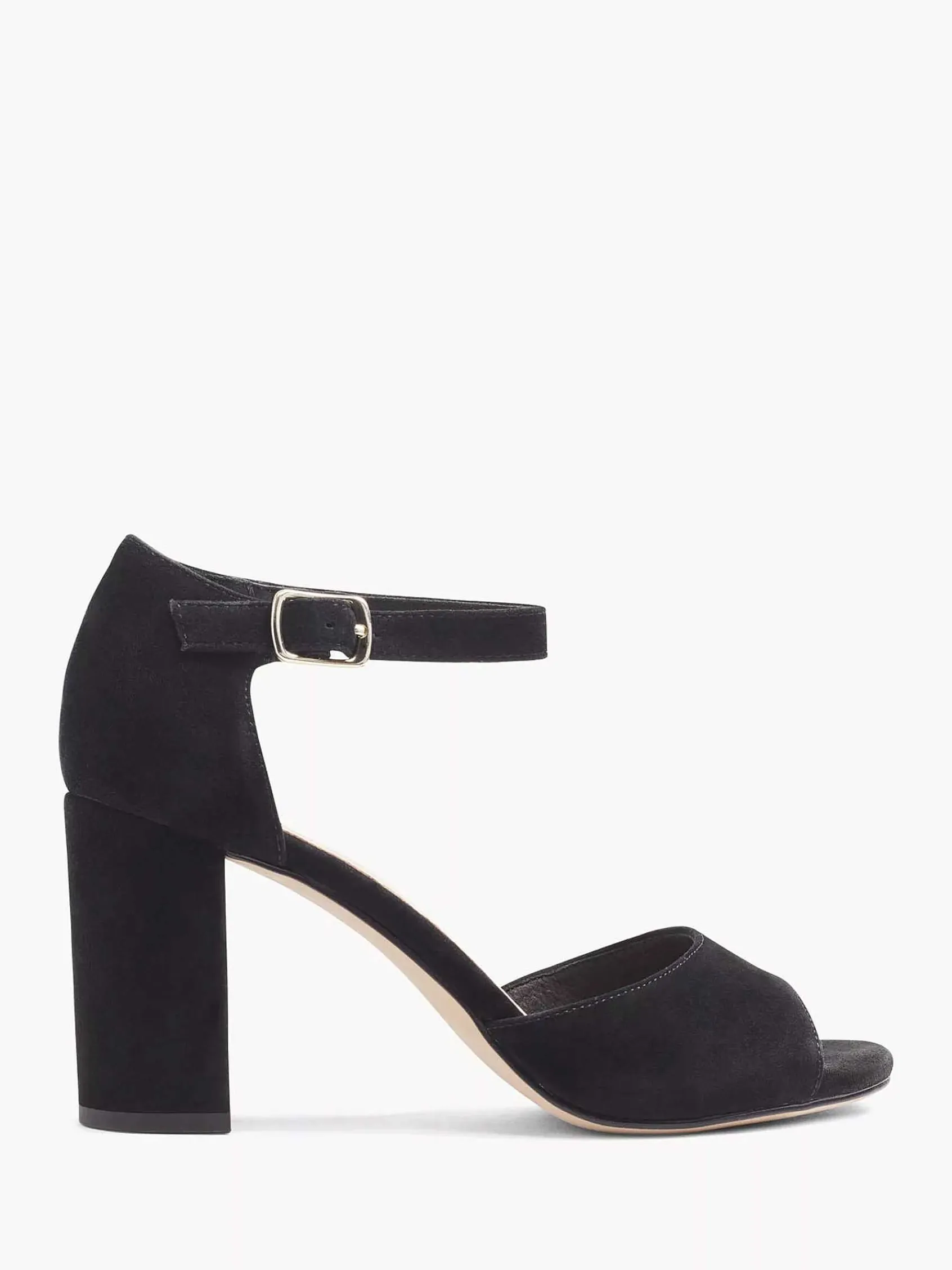 Sandalen|5th Avenue Zwarte Suede Sandalette
