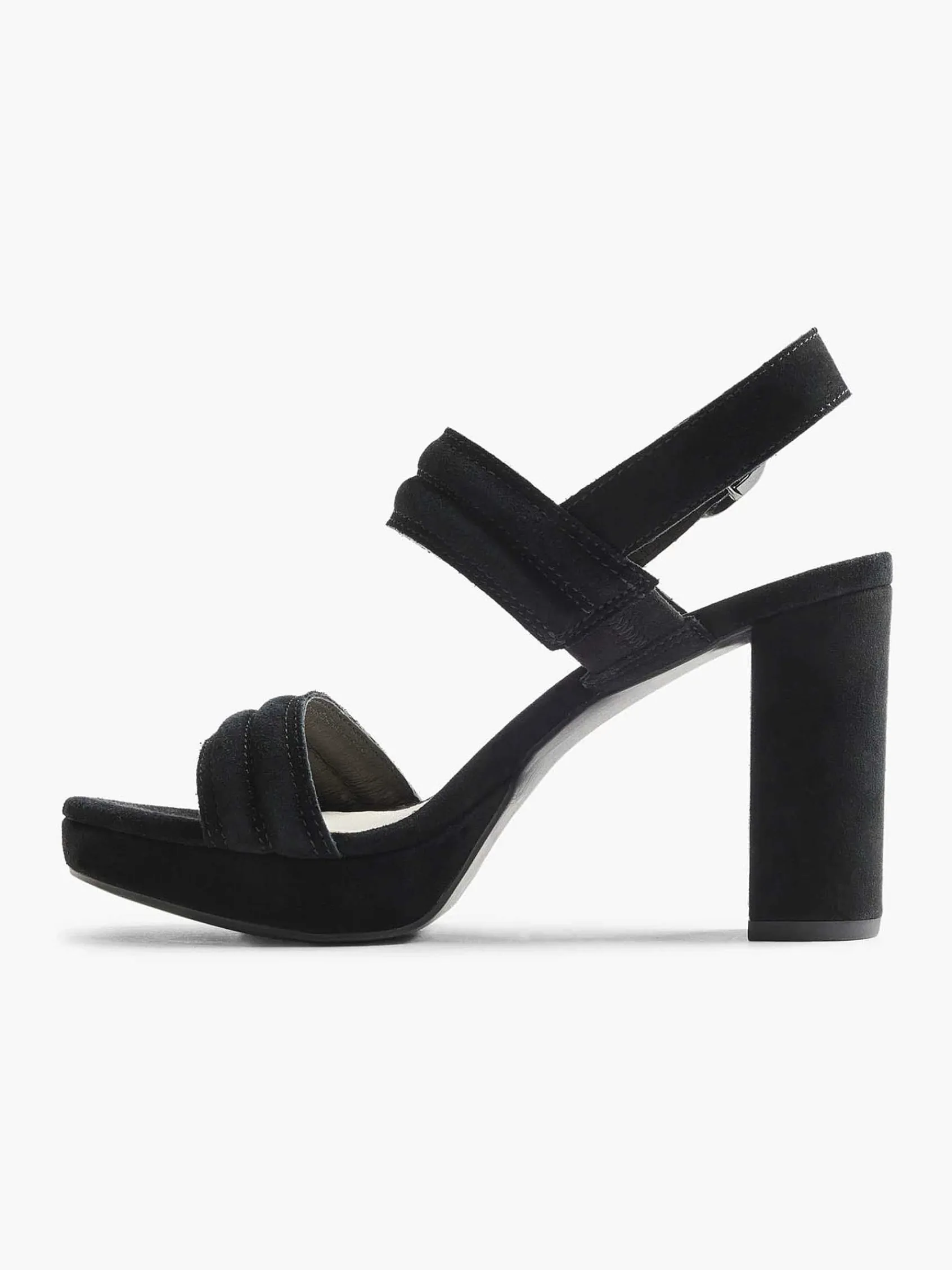 Sandalen|5th Avenue Zwarte Suede Sandalette