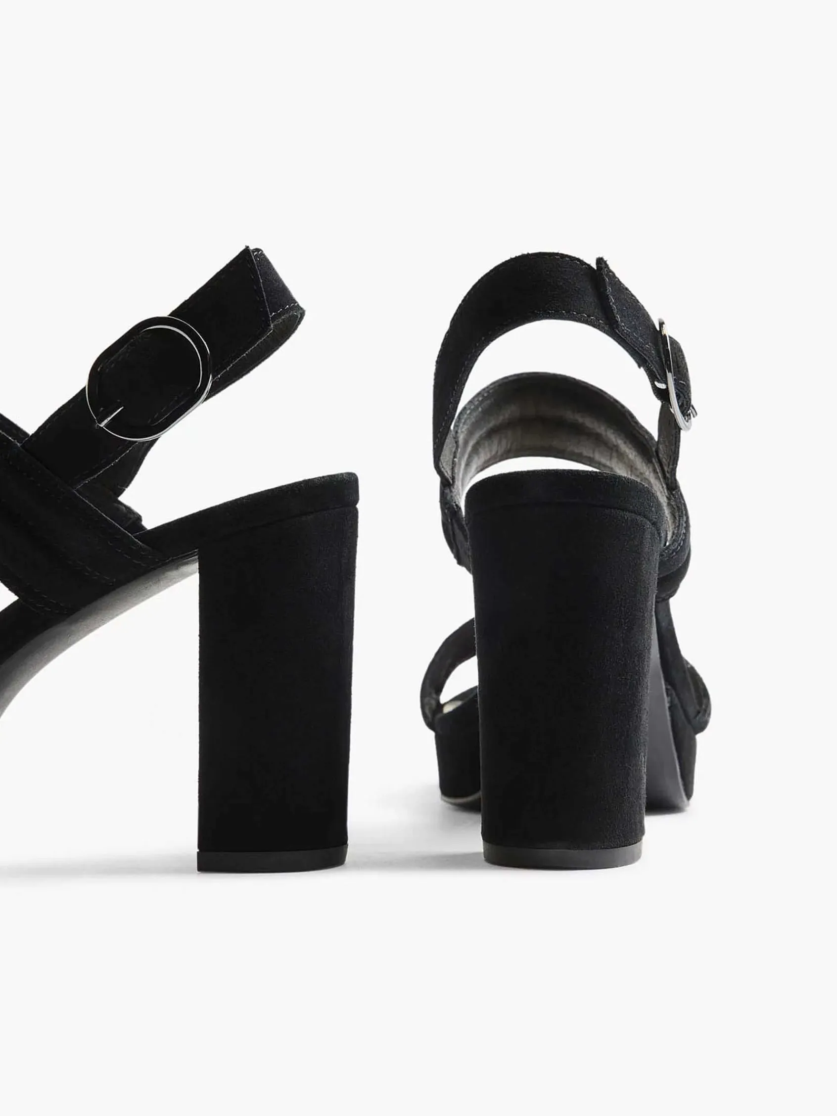 Sandalen|5th Avenue Zwarte Suede Sandalette