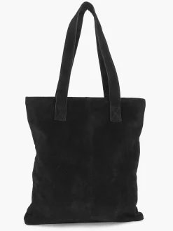 Online Exclusive Accessoires|5th Avenue Zwarte Suede Schoudertas