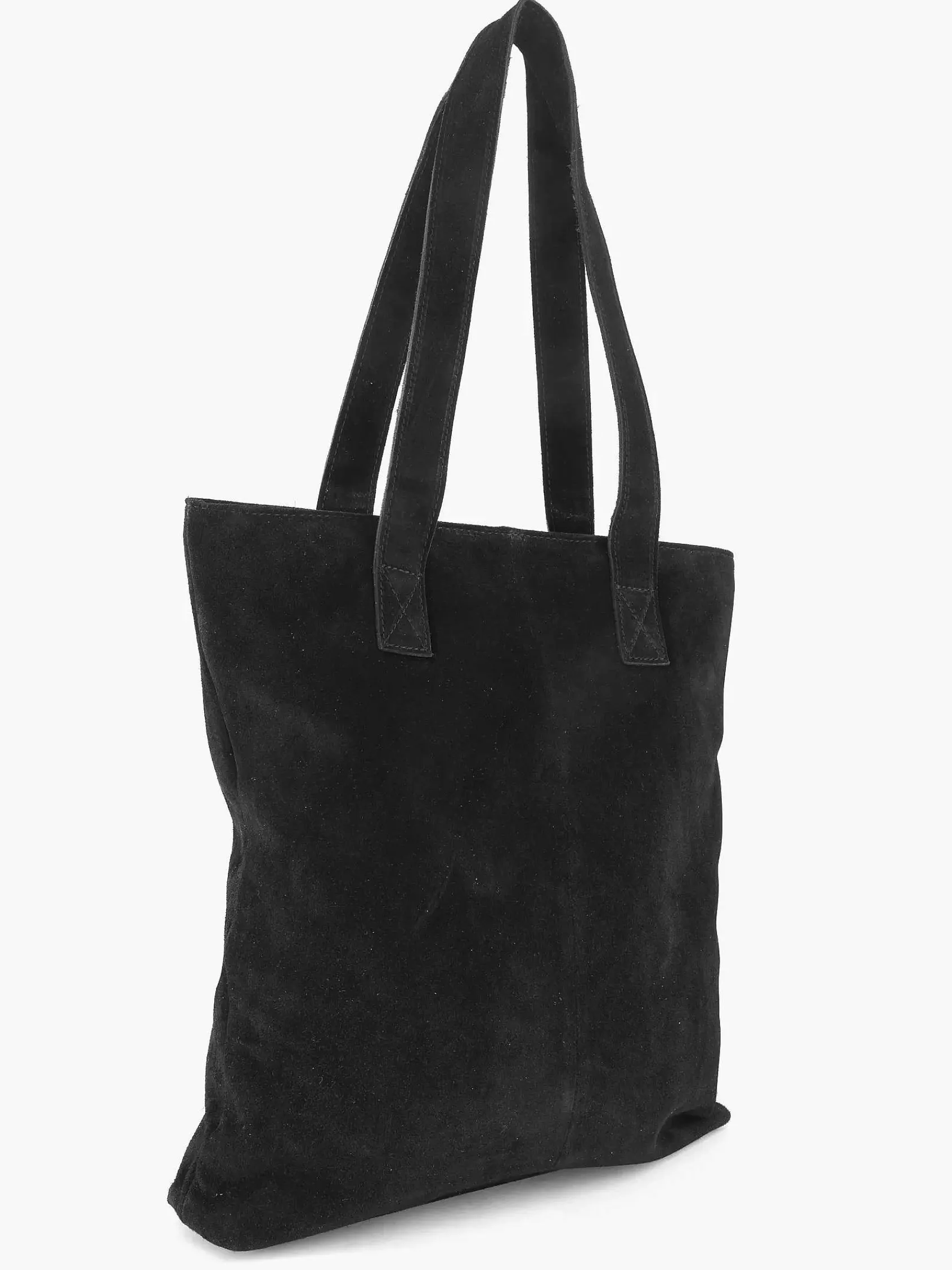 Online Exclusive Accessoires|5th Avenue Zwarte Suede Schoudertas