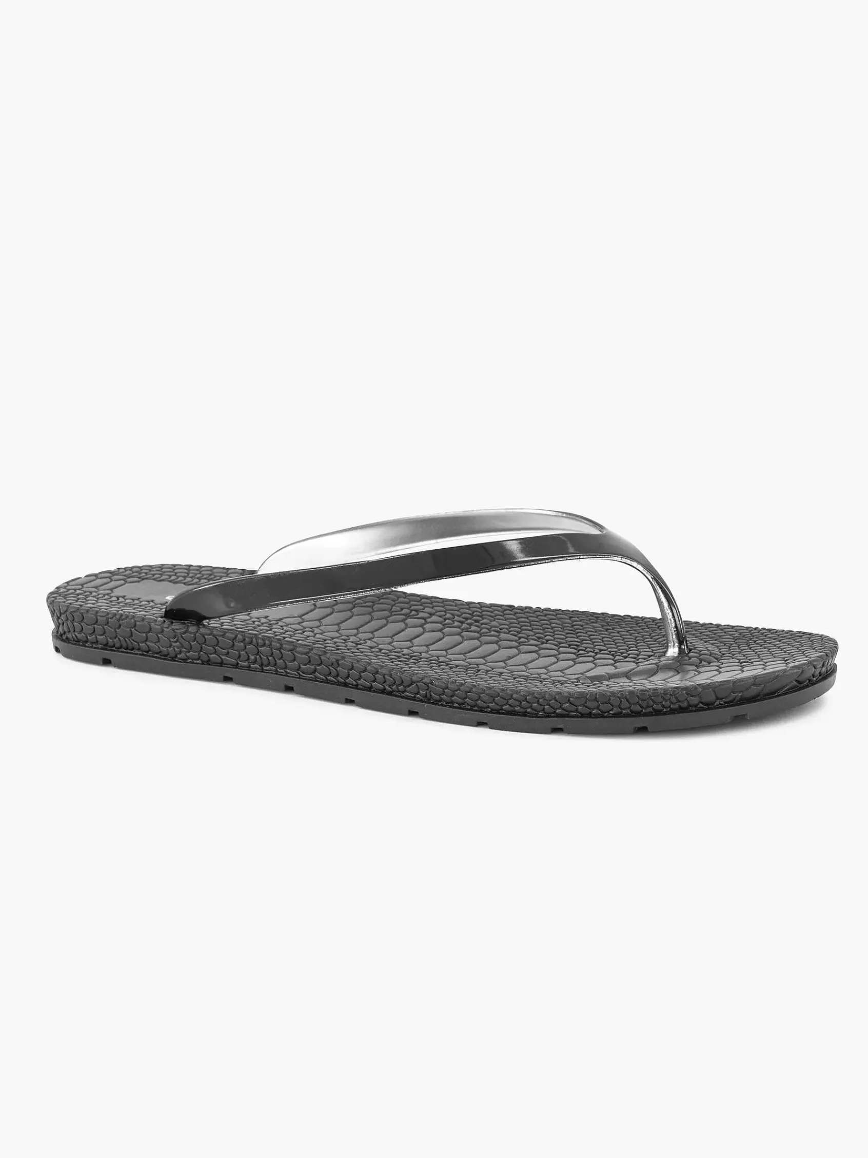 Slippers|Blue Fin Zwarte Teenslipper