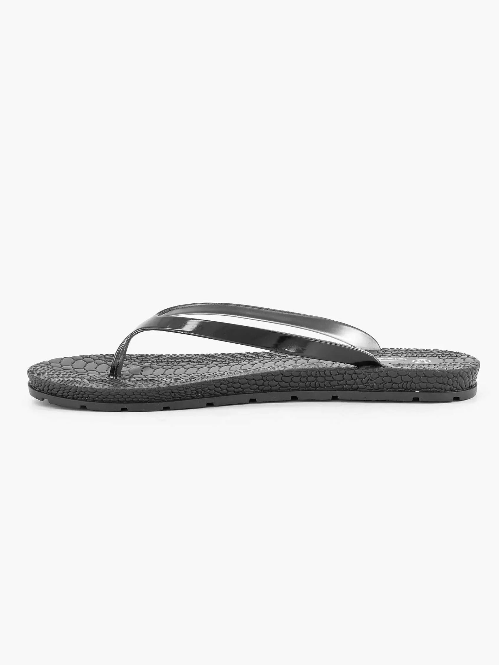 Slippers|Blue Fin Zwarte Teenslipper