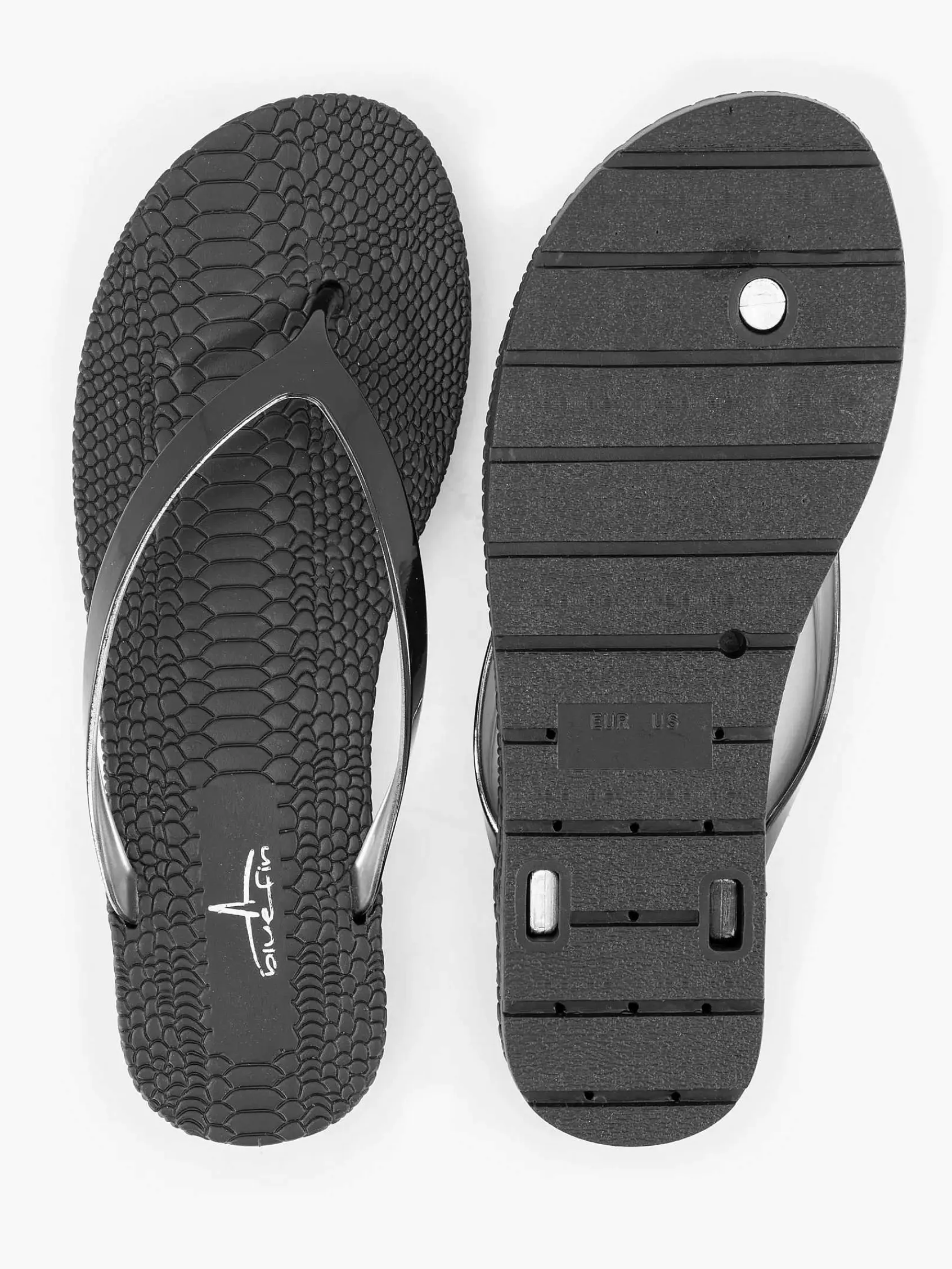 Slippers|Blue Fin Zwarte Teenslipper