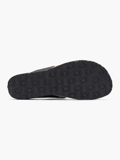 Slippers|Graceland Zwarte Teenslipper