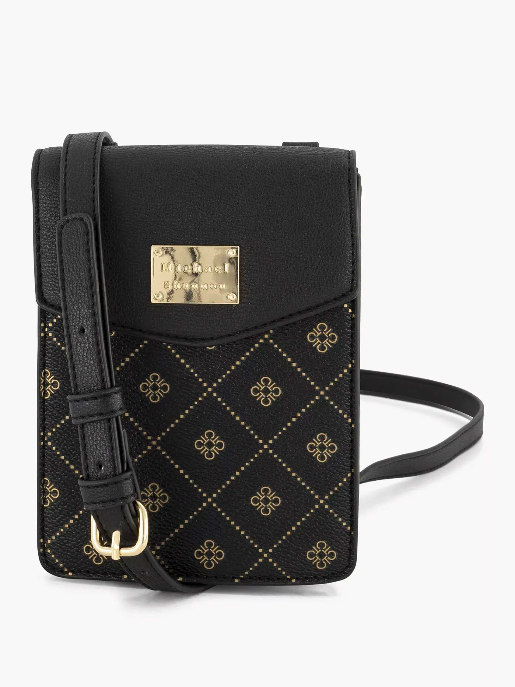 Online Exclusive Accessoires|Michael Shannon Zwarte Telefoontas Print