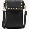 Online Exclusive Accessoires|Oxmox Zwarte Telefoontas Studs