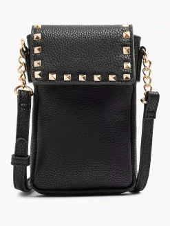 Online Exclusive Accessoires|Oxmox Zwarte Telefoontas Studs