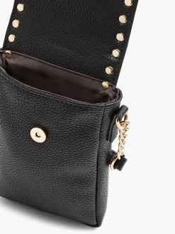 Online Exclusive Accessoires|Oxmox Zwarte Telefoontas Studs