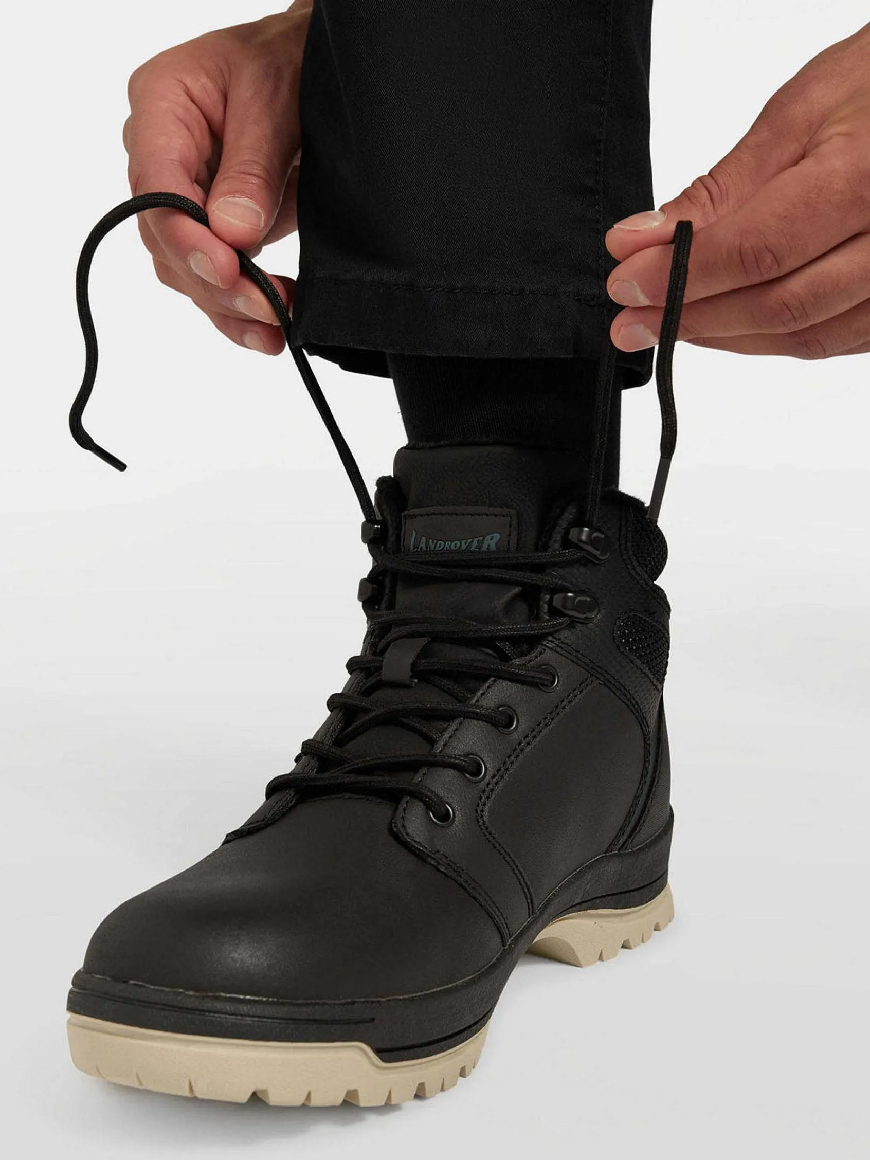 Sneakers|Landrover Zwarte Veterboot