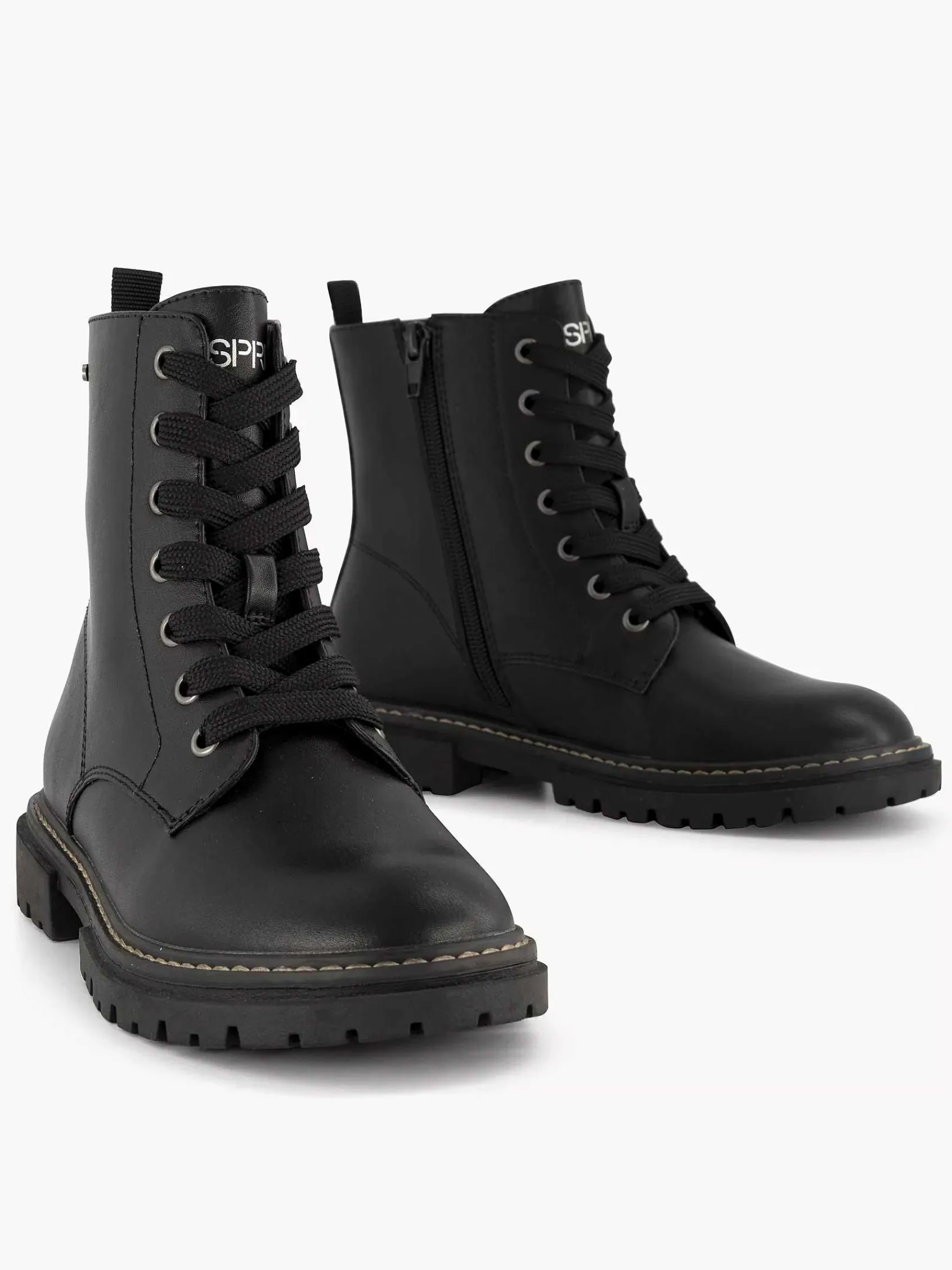 Babyschoenen|Esprit Zwarte Veterboot