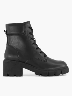 Enkellaarzen & Boots|Graceland Zwarte Veterboot