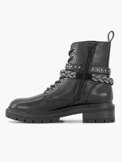 Enkellaarzen & Boots|Graceland Zwarte Veterboot