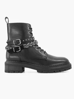 Enkellaarzen & Boots|Graceland Zwarte Veterboot