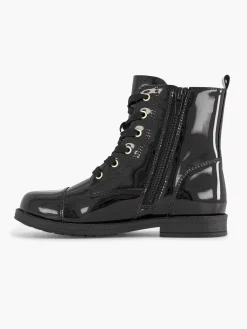 Jongensschoenen|Graceland Zwarte Veterboot Lak