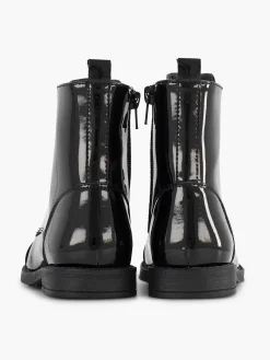 Jongensschoenen|Graceland Zwarte Veterboot Lak