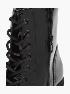 Enkellaarzen & Boots|Graceland Zwarte Veterboot Lak