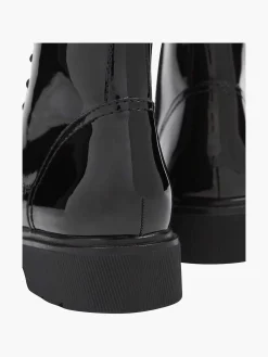 Enkellaarzen & Boots|Graceland Zwarte Veterboot Lak