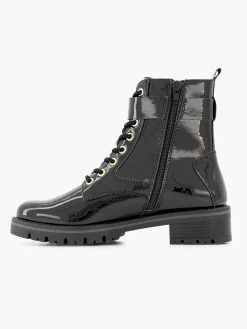 Enkellaarzen & Boots|Graceland Zwarte Veterboot Lak