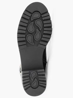 Enkellaarzen & Boots|Graceland Zwarte Veterboot Lak
