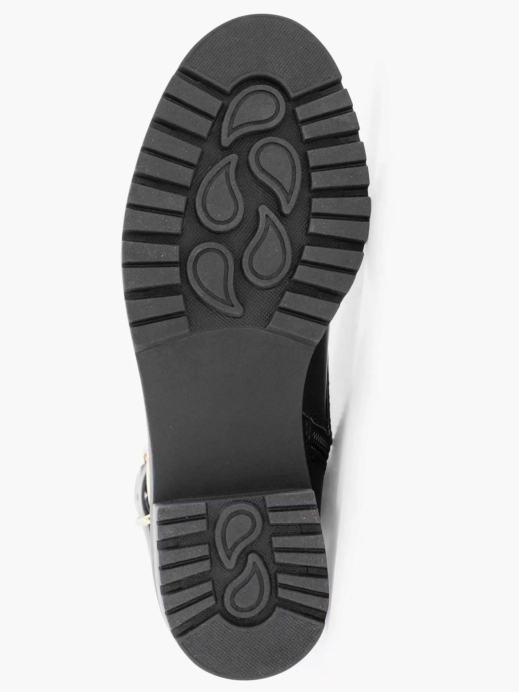 Enkellaarzen & Boots|Graceland Zwarte Veterboot Lak