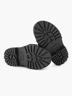 Jongensschoenen|Oxmox Zwarte Veterboot Sierketting, Offline Ivm Klachten (Laura)