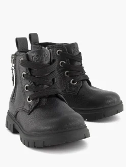 Jongensschoenen|Graceland Zwarte Veterboot Sterretje