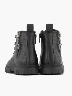 Jongensschoenen|Graceland Zwarte Veterboot Sterretje