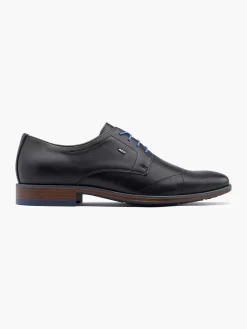 Geklede Schoenen|AM SHOE Zwarte Veterschoen