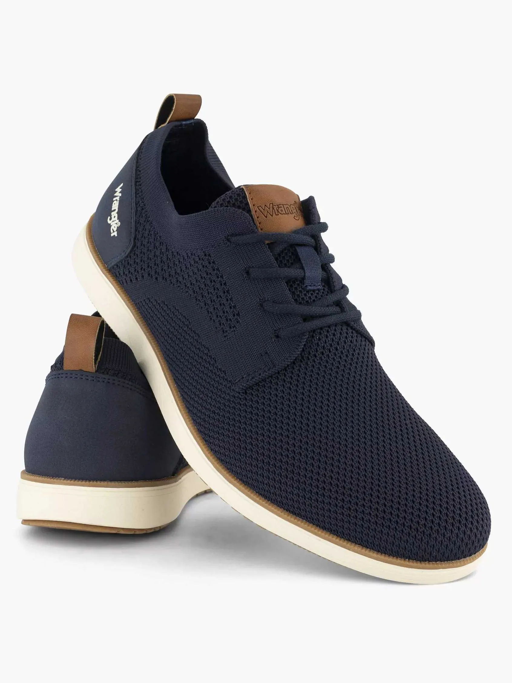 Geklede Schoenen|Wrangler Zwarte Veterschoen