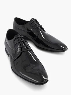 Geklede Schoenen|AM SHOE Zwarte Veterschoen Lak