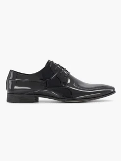 Geklede Schoenen|AM SHOE Zwarte Veterschoen Lak