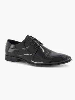 Geklede Schoenen|AM SHOE Zwarte Veterschoen Lak